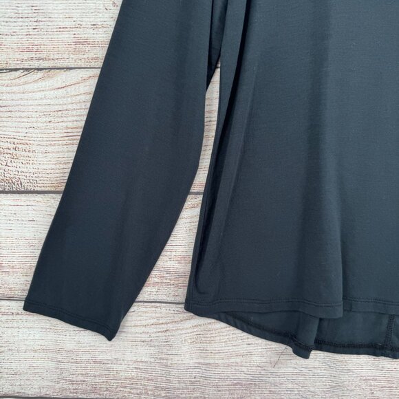 prAna Foundation Long Sleeve Crew Shirt Women's Size XL Black NEW - Picture 4 of 11
